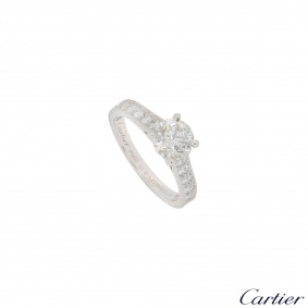 Cartier Platinum Diamond 1895 Solitaire Ring 1.22ct G/VVS1 XXX